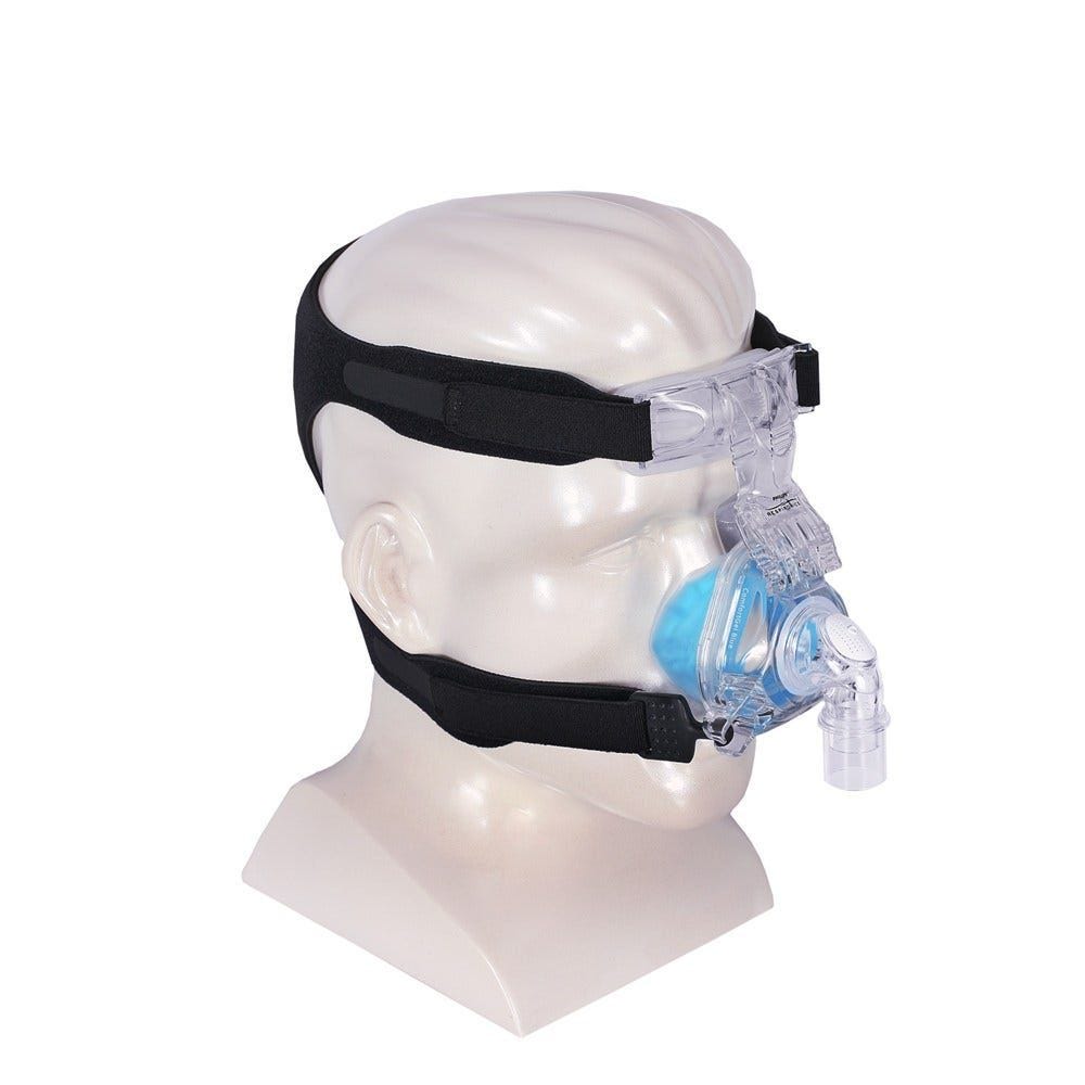 Download Respironics Comfortgel Blue Nasal Cpap Mask And Headgear PSD Mockup Templates