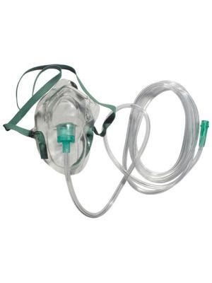 Sunset Simple Oxygen Mask - Adult